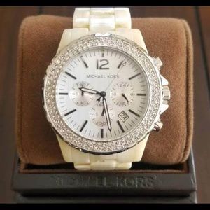 Michael Kors Ivory Acrylic Watch MK5598